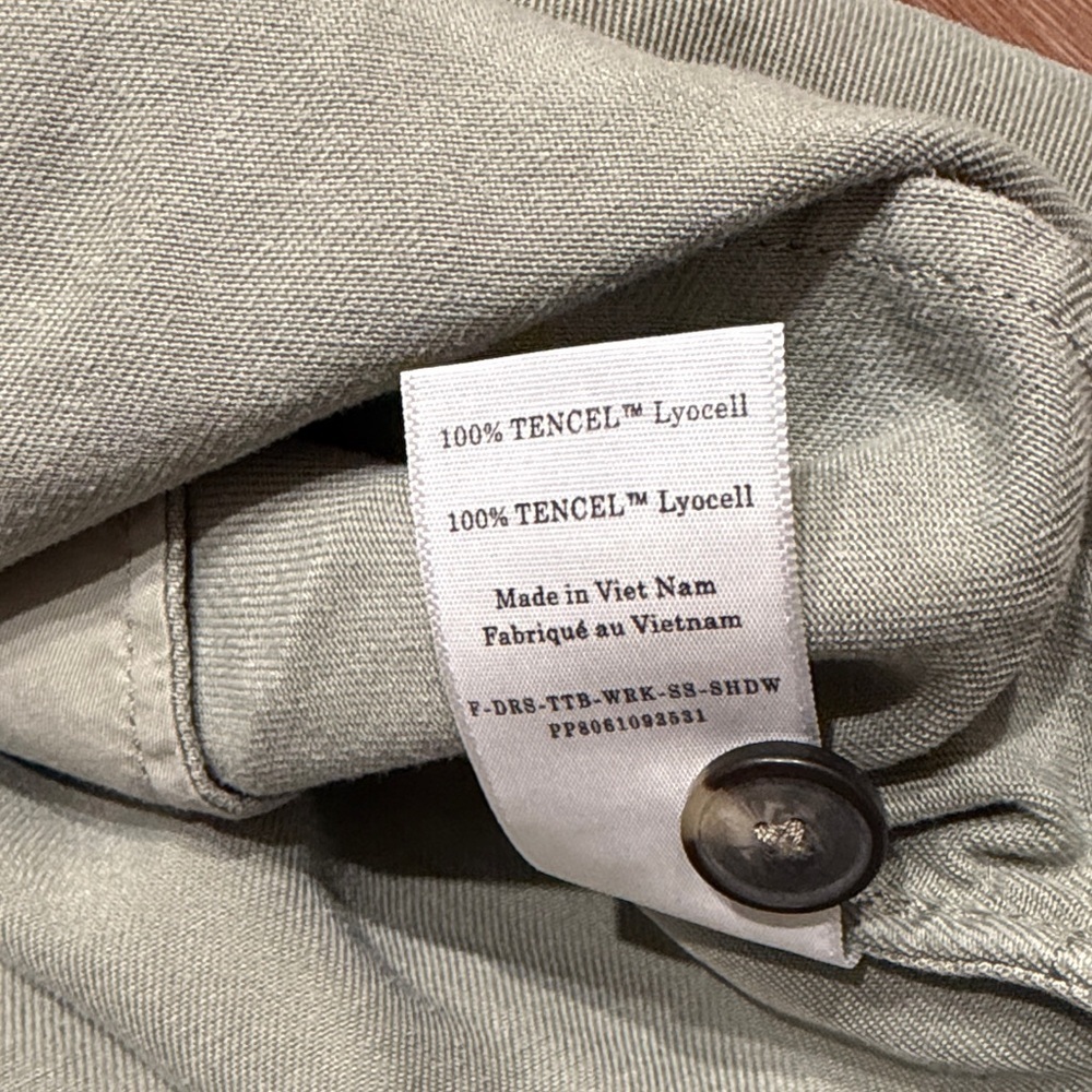 Everlane The Tencel Easy Workwear Dress MIDI Olive Green - Picture 9 of 16